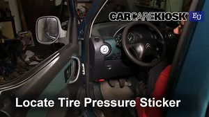 Pression des pneus pour 2003 Citroen Berlingo MultiSpace 1.4L 4 Cyl.