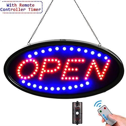 open sign with remote control