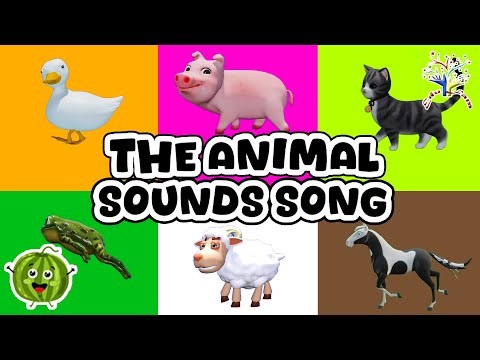 The Animal Sound Songs AC | Colors animal sounds || Kids Song & Nursery Rhymes || EduFam #cocomelon