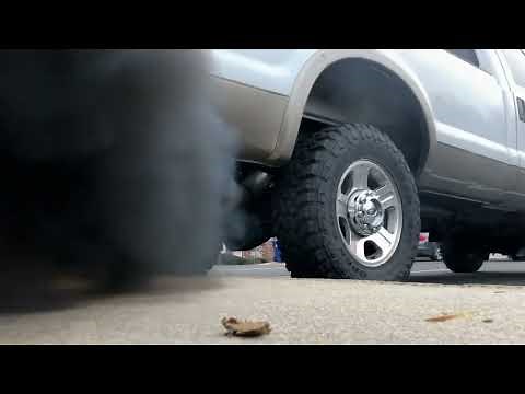 6.0 Powerstroke 5 inch Straight Pipe w/ Open Vane Tune ‪@BlessedPerformance‬