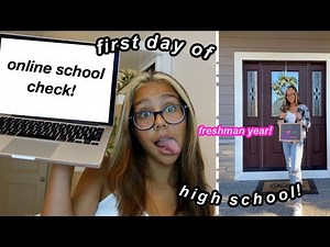 GRWM: first day of school + vlog (freshman year)