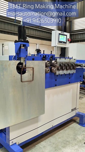 Automatic TMT Ring Making Machine, High Speed TMT Ring Bending Machine, TMT Rebar Bending #tmtring