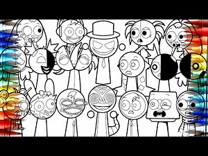 Incredibox SPRUNKI Coloring Pages – Enjoy Satisfying Coloring of SPRUNKI Characters.