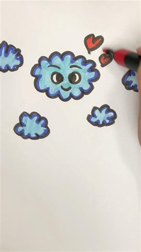 Cute Cloud Drawing ☁️