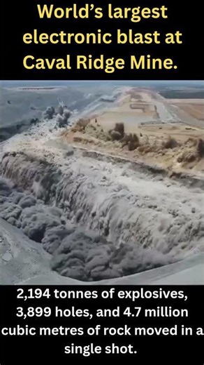 World’s largest electronic blast #construction #blasting #mining #engineering