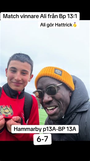 Ali Bp Hattrick i fotbollsmatchen mot Hammarby