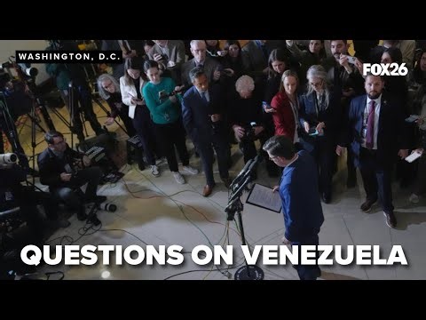 Democrats and Republicans speak to reporters about Venezuela and Maduro's capture