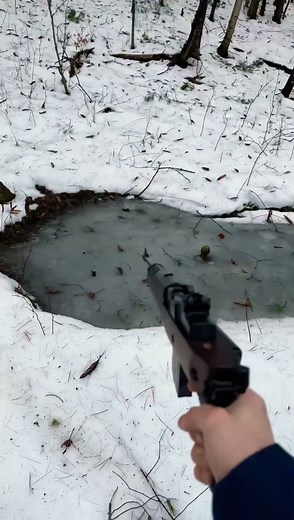 A-Team🦅Mini-14 Vs. Ice!! 🧊🔫🔥🇺🇸#shorts