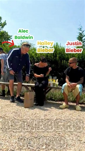 Justin Bieber, Hailey Bieber, and Alec Baldwin spotted together enjoying matcha #justinbieber