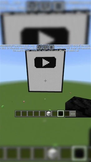 silver play button in minecraft #minecraft