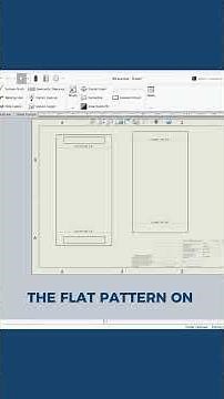 Working With Multi-Body Sheet Metal? Here’s How to Show the Flat Pattern on a Drawing #shorts
