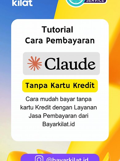 Langganan Claude AI Tanpa Kartu Kredit dengan BayarKilat.id