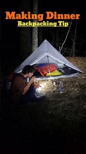 Making Dinner Backpacking Tip