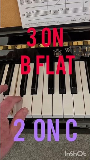B flat scale left hand demonstrated