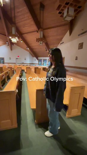 Mass=Leg Day🇻🇦😤 Happy Sunday!! #fyp #relatable #catholic #catholicmass #olympics