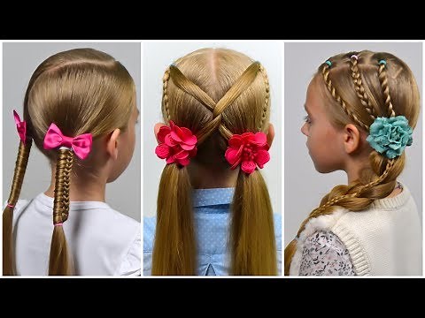3 QUICK and EASY everyday hairstyles | Cute Long Hair Hairstyles by LittleGirlHair