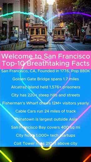 Welcome to San Francisco: Top-10 Breathtaking Facts #USA #city #SanFrancisco #CA