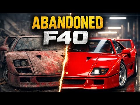 Abandoned Ferrari F40 Restoration ASMR | Full Rebuild From Junkyard to Factory New۔