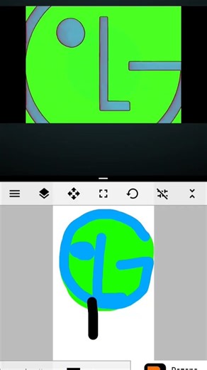 LG Logo 1995 in Weird Helium Paint