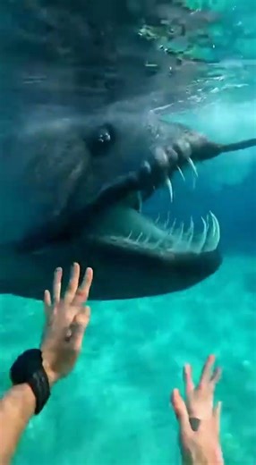 Going swimming in a lake full of dangerous fish #funny #funnyshorts #fish #fishing #explore #pool