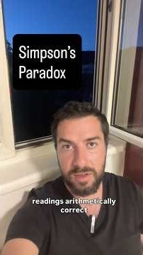 Simpson's Paradox: when the total says the opposite of every group in it