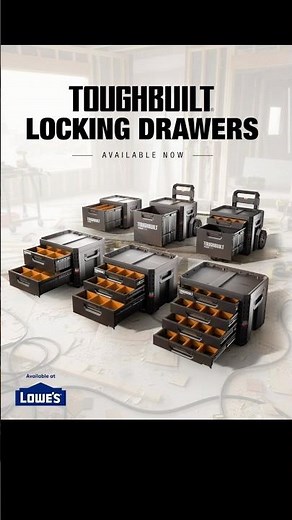 NEW ToughBuilt StackTech Drawer Boxes have arrived at Lowe’s!
