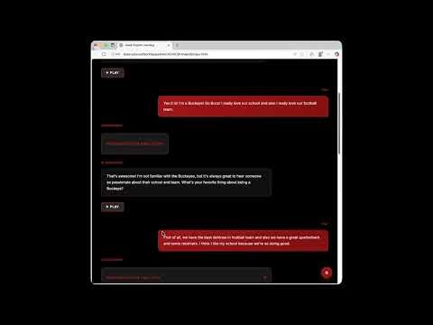 HAWK AI English Conversation Coach Demo