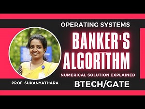 Solved question with detailed explanation of Banker's algorithm for deadlock avoidance