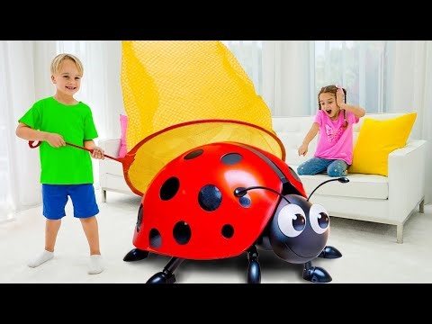 Bug Catching at Home - Kids learn about insects and nature