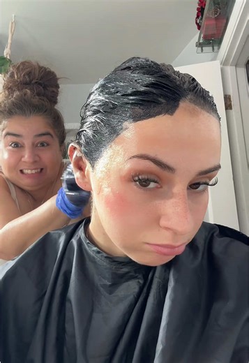 Dyeing My Hair Black with Mom's Help