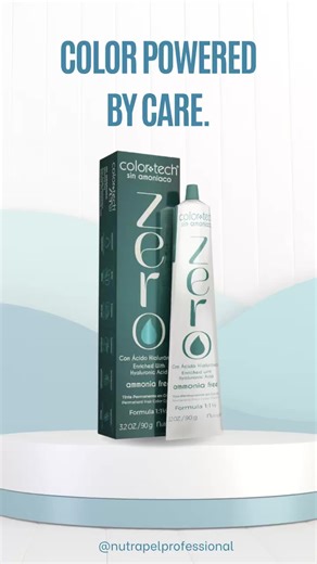 Looking for vibrant, long-lasting color without compromising your hair’s health?🤩 ColorTech Zero is enriched with 7 nourishing ingredients, including Hyaluronic Acid for deep hydration, Argan Oil for shine, Coconut Oil for strength, and Wheat Amino Acids to help repair the hair fiber. All in an ammonia-free formula designed to deliver intense color while keeping your hair soft, smooth, and radiant. Because your color should look bold and feel healthy. #ColorTechZero #AmmoniaFreeColor #HealthyHa
