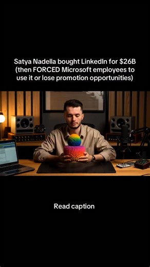 Mr Cypher / Build your Billionaire-LifeStyle on Instagram: "1. Microsoft internal HR documents from 2017-2023 reveal CEO Satya Nadella mandated employees maintain active LinkedIn profiles after acquiring platform for $26.2B. Performance reviews included “LinkedIn engagement” metric. Promotions required demonstrated “thought leadership” on LinkedIn. One employee lawsuit: “Nadella bought social media platform, then coerced 180,000 employees to create content for it unpaid. We built LinkedIn’s valu