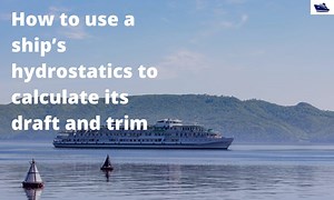 How to Use a Ship Hydrostatics IMO Rules to Calculate its Draft and Trim