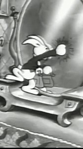 1935 - in this animated film, betty boop finishes an alice in wonderland themed puzzle, then the white rabbit springs to life from it and has her follow him into a looking glass.