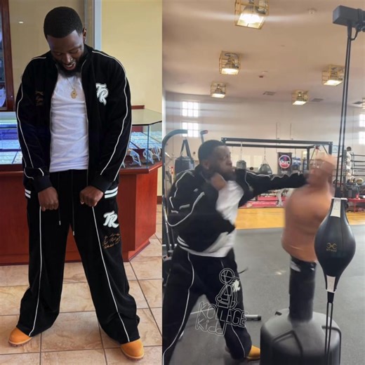 Kansas City, Missouri boxer #DeshawnPrather going viral after he was filmed landing vicious punches on dummy 🥊 “Had to let some anger out.” | Kollege Kidd