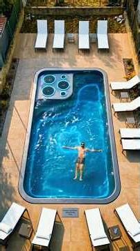​I Built a Giant iPhone 15 Pro Max Swimming Pool! 🏊‍♂️#iPhonePool #Construction #Timelapse #table
