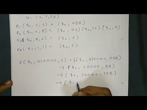 CFG to PDA conversion in hindi