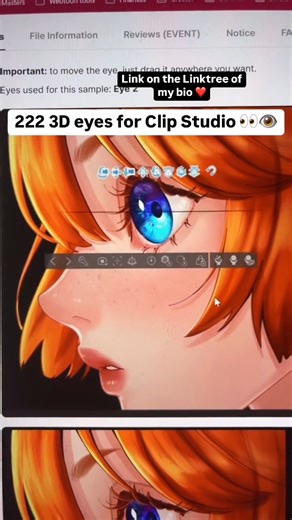 Get inspired… or get mesmerized by those eyes 👁️ All made by BubooSenchan and compatible with Clip Studio Paint ✨🎨 Artist👉:https://www.instagram.com/reels/DKK6O5thUc2/ | CLIP STUDIO PAINT