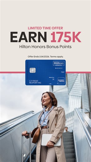 Earn 175K Hilton Honors Bonus Points. | American Express Business