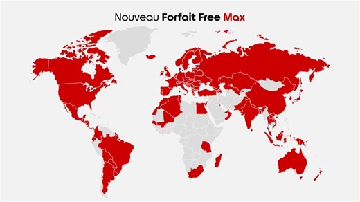 Forfait Free Max : internet illimité en France et dans 135 "pays" pour 30€ par mois, le coup de force de Niel