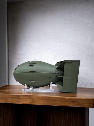 Fat Man Atomic Bomb Model 1:12 Scale (10" Long)– 3D Printed WWII Replica in PLA – Display Stand Included – Historical Collectible Gift - Etsy