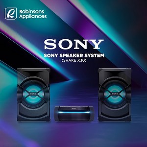 Shake off the blues with the Sony Speaker System! Sing like a diva with its karaoke features, play DJ with various audio effects, or hook up your guitar and unleash your inner rock god.​ Get all your appliance needs through #RobinsonsAppliances. Shop at https://gocart.ph today! | Robinsons Appliances
