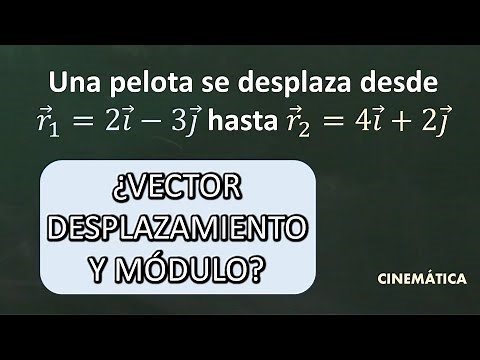 Dados 2 vectores, hallar vector desplazamiento y su módulo