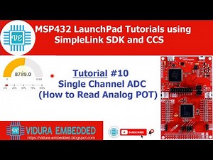 Single Channel ADC using MSP432 - TI GUI Composer