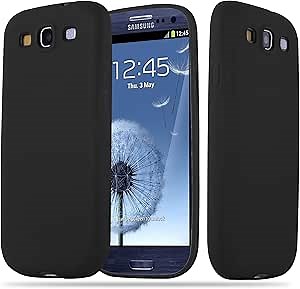Case Compatible with Samsung Galaxy S3 / S3 NEO in Candy Black - Shockproof and Scratch Resistant TPU Silicone Cover - Ultra Slim Protective Gel Shell Bumper Back Skin