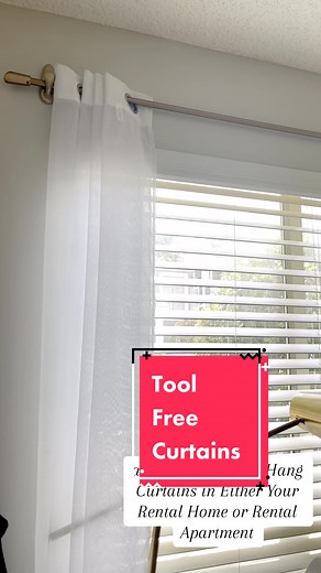 How to Hang Curtains in Your Apartment Without Drilling - Easy Apartment Hacks