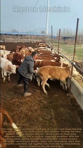 Administering Multi-Dose Vaccinations to Calves How We Vaccinate Hundreds of Calves Efficiently
