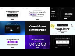 Countdown Timers Animation Pack - After Effects Template
