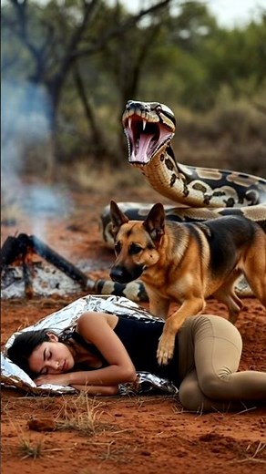 Hero Dog Saves Owner from Giant Snake! 😱🐕||Loyal German Shepherd vs Massive Python: Ultimate Rescue!