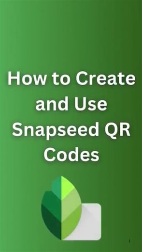 How to scan Snapseed QR Codes